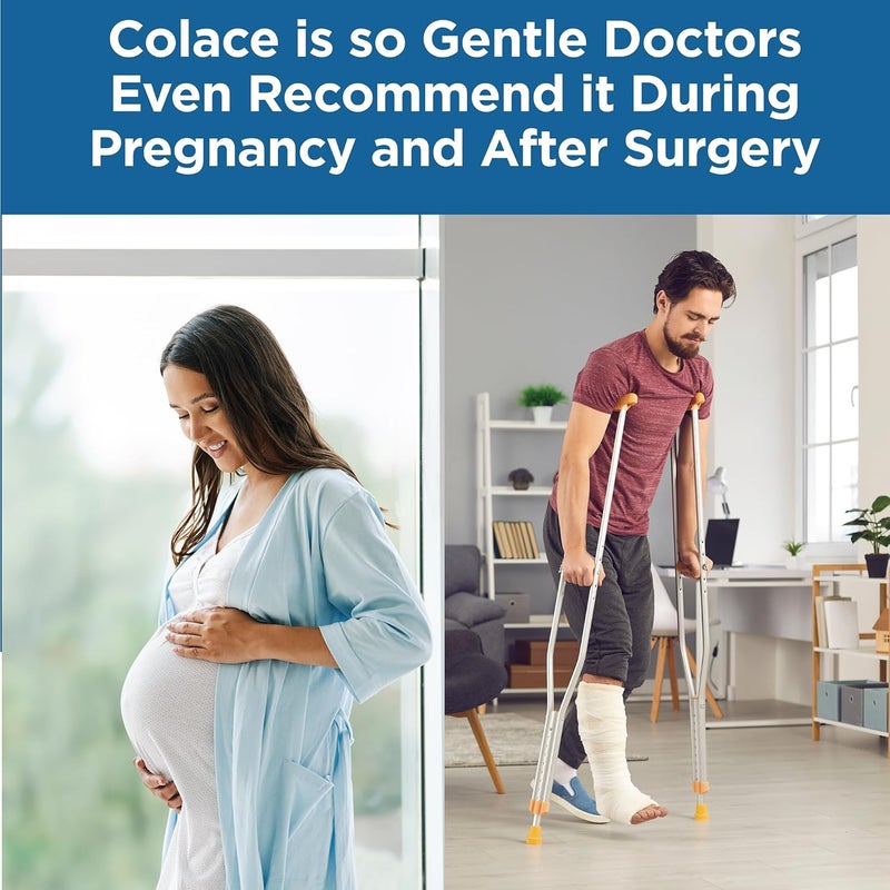 COLACE Clear Stool Softener for Gentle Effective Constipation Relief, #1 Doctor Recommended Stool Softener Brand, Dye Free, 50 mg Docusate Capsules, 42 Count - Image 3